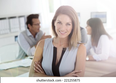 Business Technology Office Concept Smiling Businesswomen Stock Photo ...