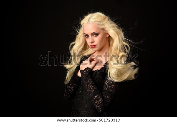Portrait Beautiful Woman Long Blonde Hair Stock Photo Edit Now
