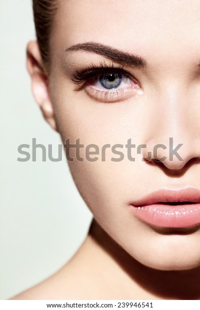 Beautiful Nude Woman With Beautiful Makeup Stock Image 