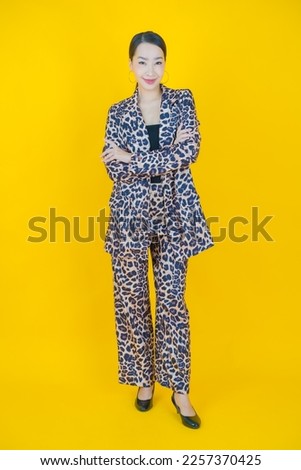 Similar – Image, Stock Photo girl office worker in men’s business suit