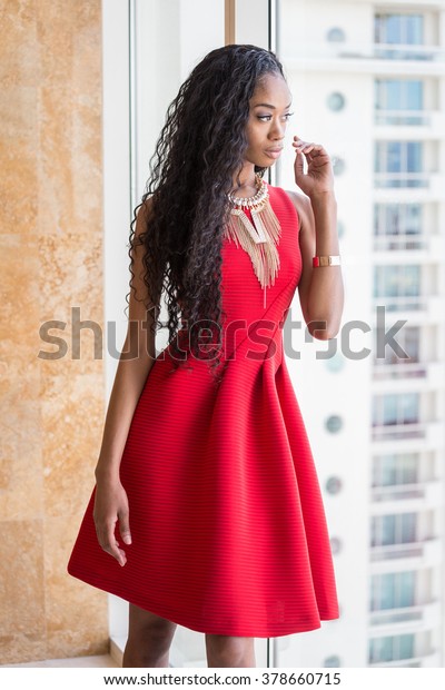 beautiful black and red dresses