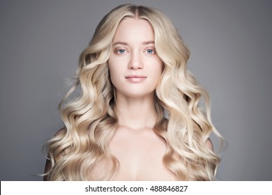Blonde Natural Curly Hair Images Stock Photos Vectors