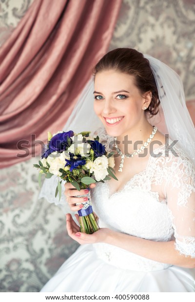 Portrait Beautiful Young Bride Stock Photo 400590088 | Shutterstock