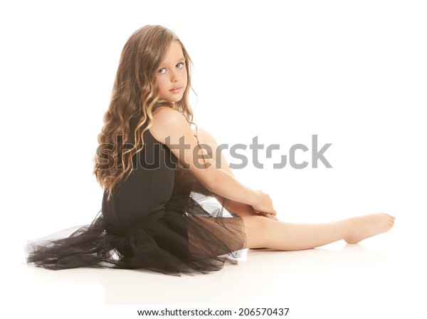 Portrait Beautiful Young Girl Her Dance Stock Photo 206570437 ...
