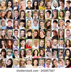Portrait of beautiful young people