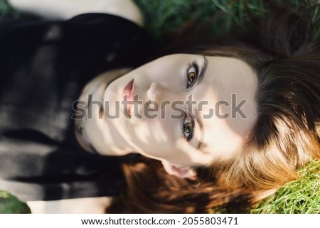 Similar – Image, Stock Photo Feeling Blue Feminine