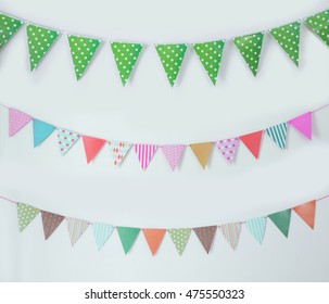 Portrait Of Birthday Flag Banner Chain Decoration