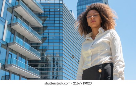 Portrait Of A Black Business Woman In A Business Environment