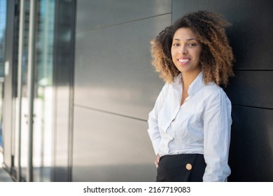 Portrait Of A Black Business Woman In A Business Environment