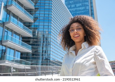 Portrait Of A Black Business Woman In A Business Environment