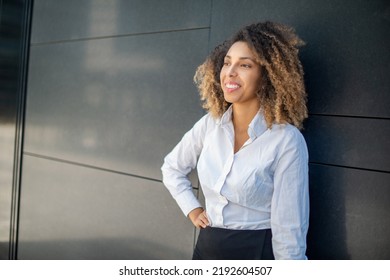 Portrait Of A Black Business Woman In A Business Environment