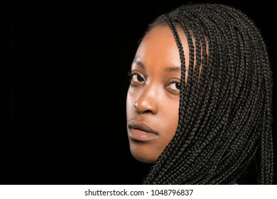 Woman Looks Down Wearing Hair Braids Stock Photo (Edit Now) 333668342