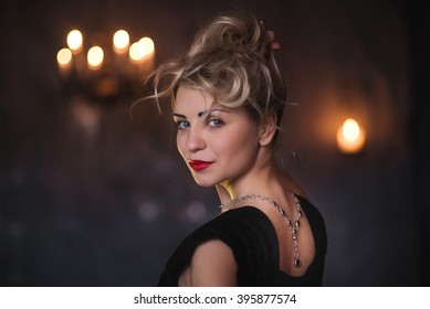 Portrait Of Blonde Woman 