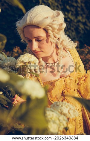 Similar – Image, Stock Photo young woman with flower wreath in her hair, wedding dreams