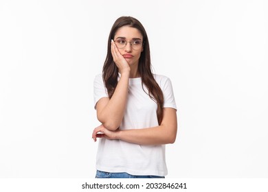 Portrait Bored Uninterested Young Reluctant Girl Stock Photo 2032846241 ...