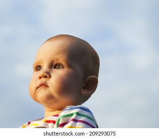 Portrait Boy Made Close Against Sky Stock Photo 209293075 | Shutterstock