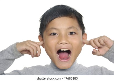 Portrait Of Boy Smiling looking at camera