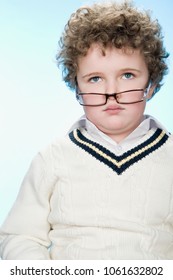 Portrait Of A Boy Wearing Eyeglasses