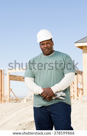 Portrait of a builder