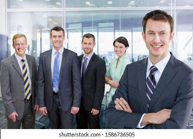 Portrait Of Business Team Working In Modern Office - Shutterstock ID 1586736505