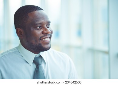 Portrait Of A Businessman Looking Away