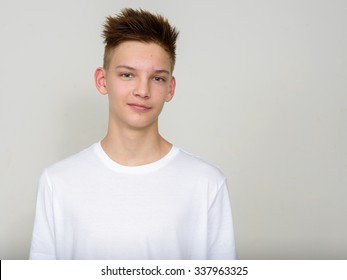 Portrait Of Caucasian Teenage Boy