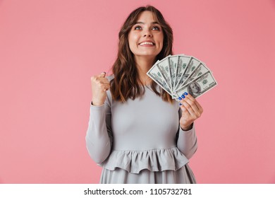 Similar Images, Stock Photos & Vectors of Portrait of joyful lucky girl ...