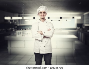 portrait of chef in modern kitchen - Powered by Shutterstock