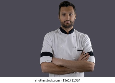 Portrait Of A Chef And Pizza Maker