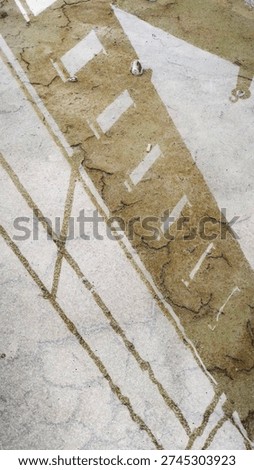 portrait of clean reflection of stairs