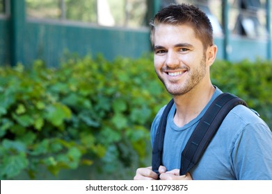 Portrait Of A College Student On Campus