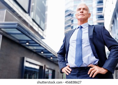 Portrait Of Confident Businessman Outdoors