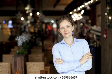 Portrait Of Confident Female Restaurant Manager