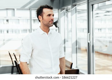 Portrait Of A Confident Professional Looking Away