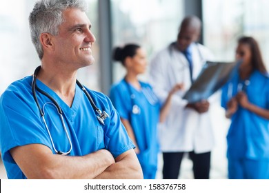 portrait of confident senior medical doctor in hospital - Powered by Shutterstock