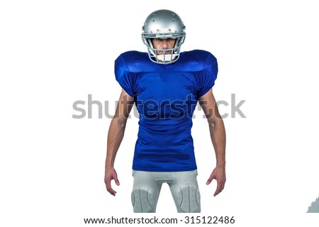 Portrait of confident sports man standing against white background
