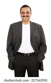 Portrait Of A Confident Young Indian Business Man Standing