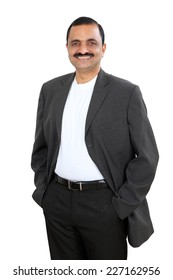 Portrait Of A Confident Young Indian Business Man Standing