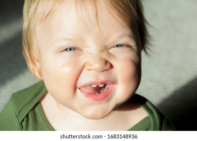 Cute Little Girl Smiling Park Closeup Stock Photo (Edit Now) 100374923