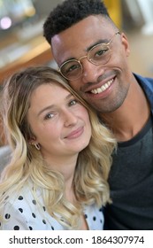 Portrait Of Cute 30-year Old Mixed-raced Couple 