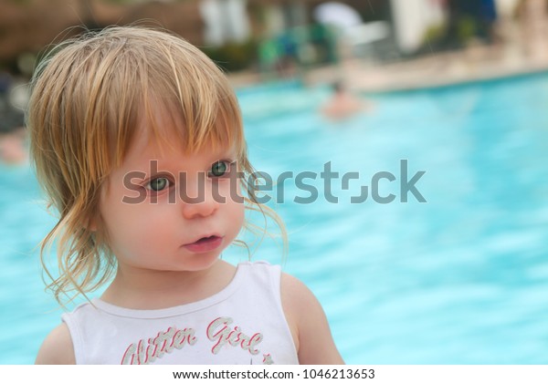 Portrait Cute Adorable Two Years Old Stock Photo Edit Now 1046213653
