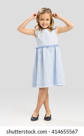 little girl in dress