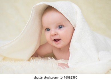 Portrait Cute Laughing Baby Towel On Stock Photo 1476092390 | Shutterstock