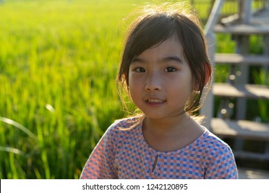 Asian Thailand Kids Little Girl Smiling Stock Photo (Edit Now) 792546124