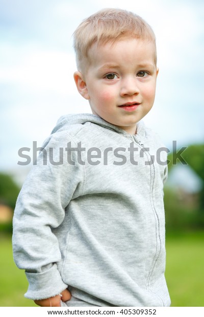 Portrait Cute Young Caucasian Little Boy Stock Photo Edit Now