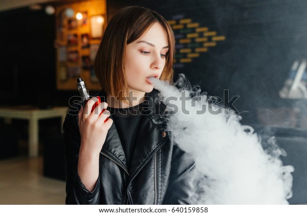 Portrait Cute Young Vaping Girl Vapor Stock Photo 640159858 | Shutterstock