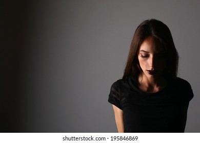 Portrait Dark Lady Stock Photo 195846869 | Shutterstock
