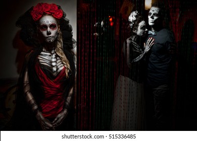 Portrait Dead Love Triangle Infidelity Concept Stock Photo 515336485 ...