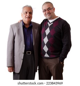 Portrait Of A East Indian Father And Son