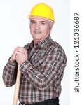 Portrait of an elderly labourer